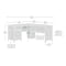 Sauder L-Desk, 58.74 in D X 29.25 in H, 59.06 in W X Engineered wood 430757 - alternate 4